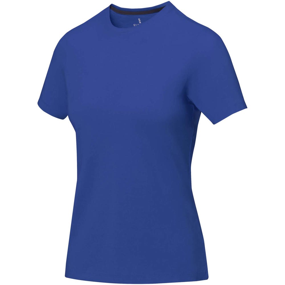 Nanaimo dames t-shirt met korte mouwen - bedrukt of onbedrukt verkrijgbaar - blauw