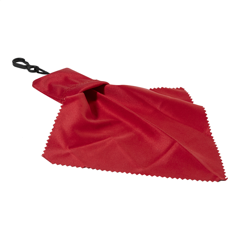 Cleango - RPET reinigingsdoekje - voor bedrijven en relatiegeschenken - rood