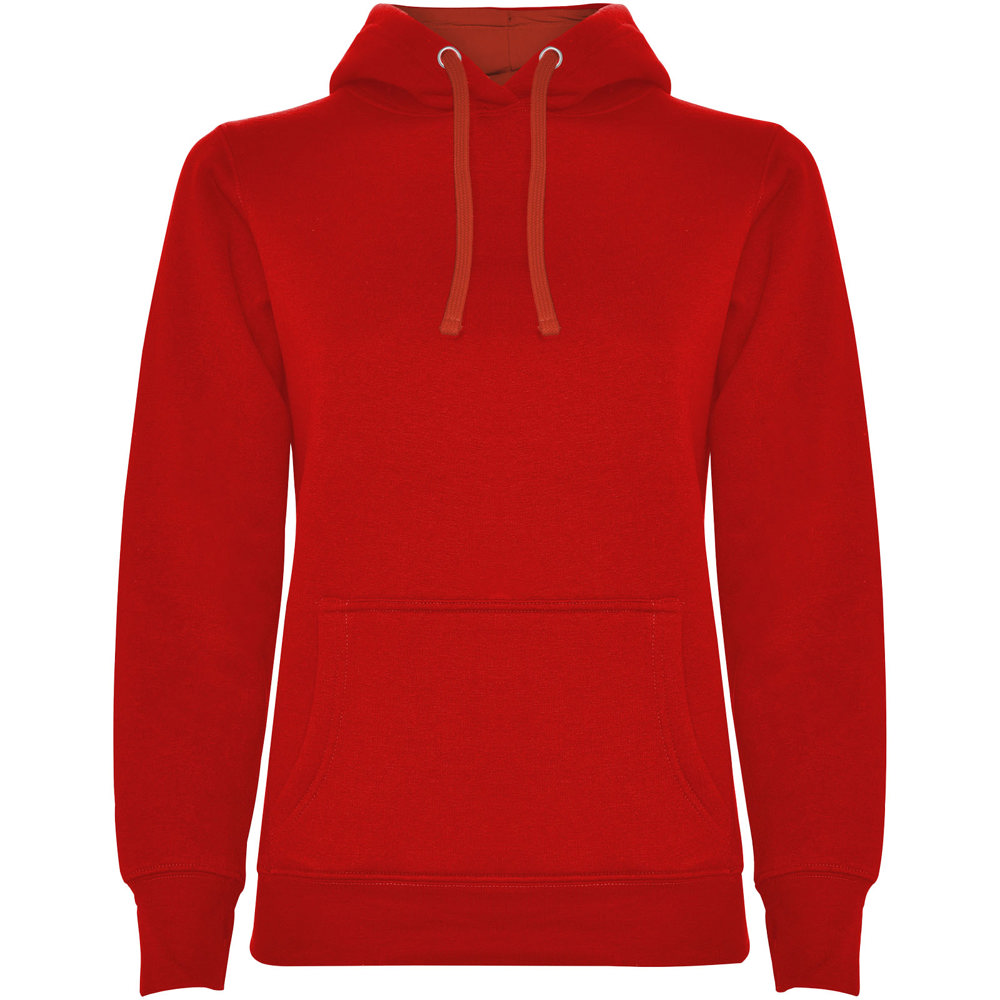 Urban hoodie voor dames - met logo of onbedrukt bestellen - Rood