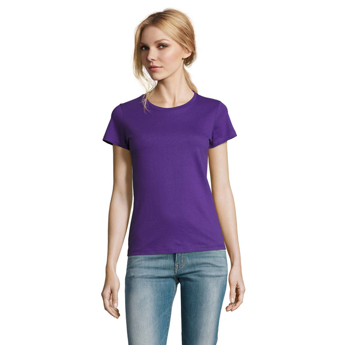IMPERIAL WOMEN - IMPERIAL DAMES T-Shirt 190g - voor bedrijven en relatiegeschenken - Donker Paars