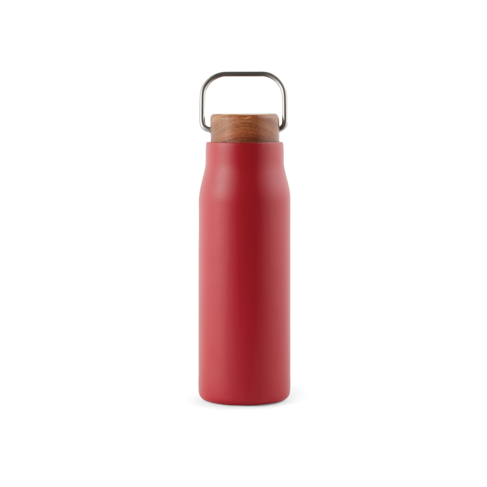 VINGA Ciro RCS gerecycled RVS vacuümfles 300ML - bedrukt of onbedrukt verkrijgbaar - rood (± PMS 1805)