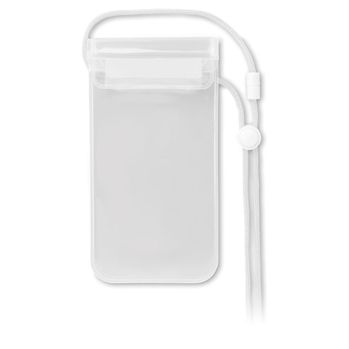 COLOURPOUCH - Waterdichte smartphonehoes - kopen of bedrukken - transparant wit