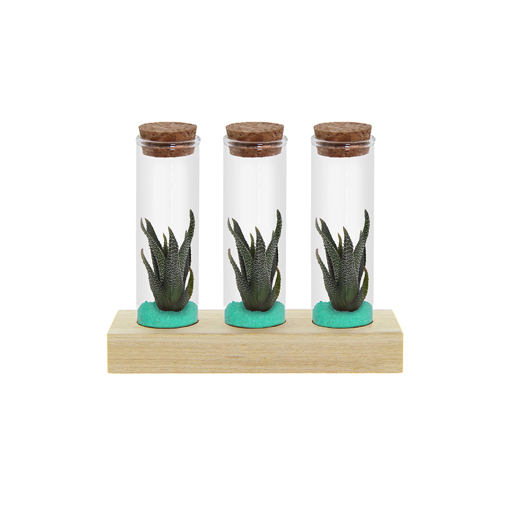 Tiny Treasurez® - Trio tube & wood - kopen of bedrukken - turquoise