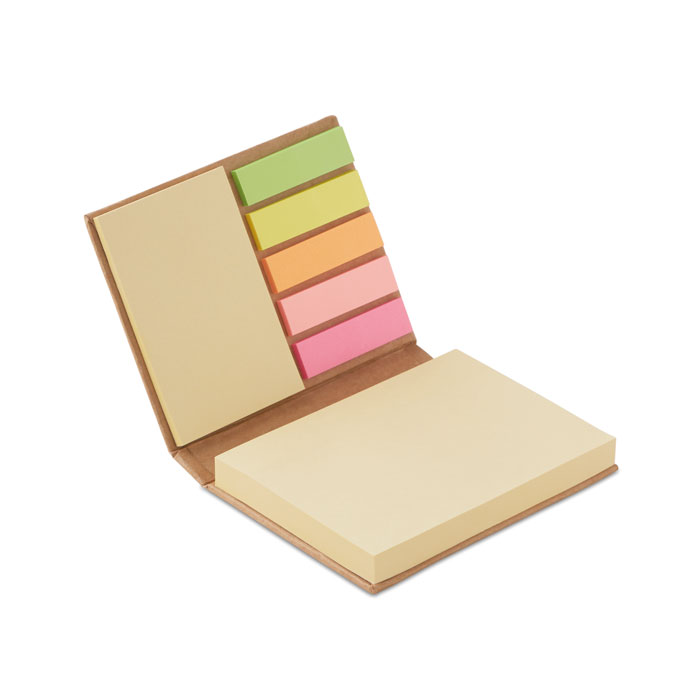 VISIONMAX - Set memoblokjes - met logo of onbedrukt bestellen - Beige