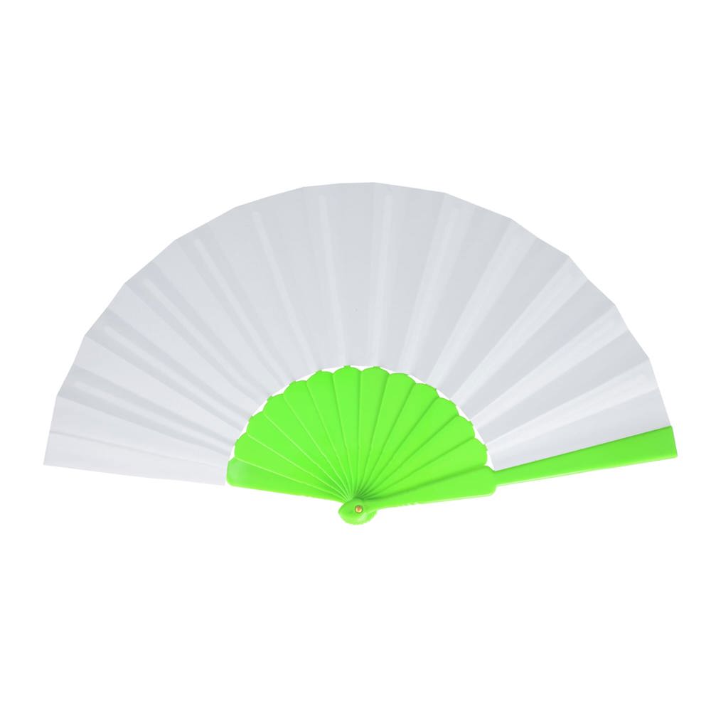 Waaier plastic & polyester - voor bedrijven en relatiegeschenken - lichtgroen
