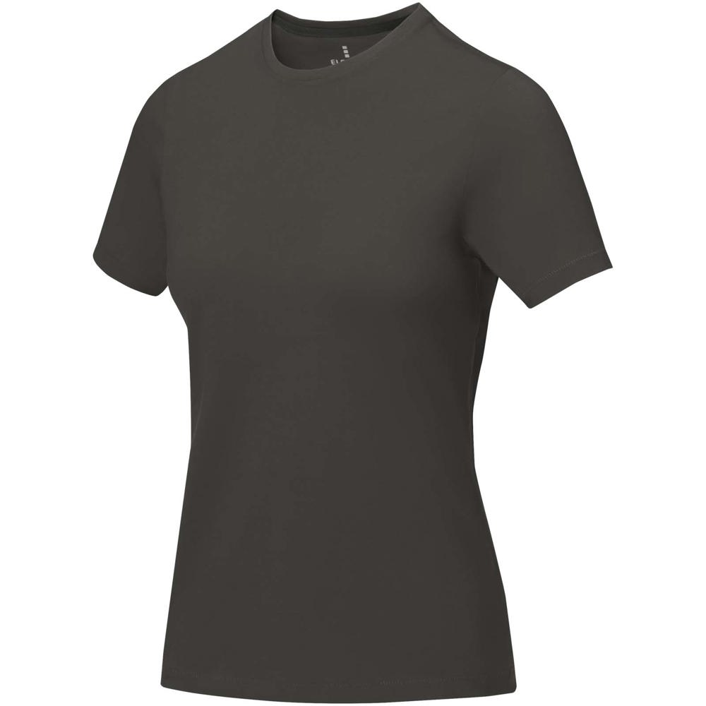 Nanaimo dames t-shirt met korte mouwen - bedrukt of onbedrukt verkrijgbaar - antraciet
