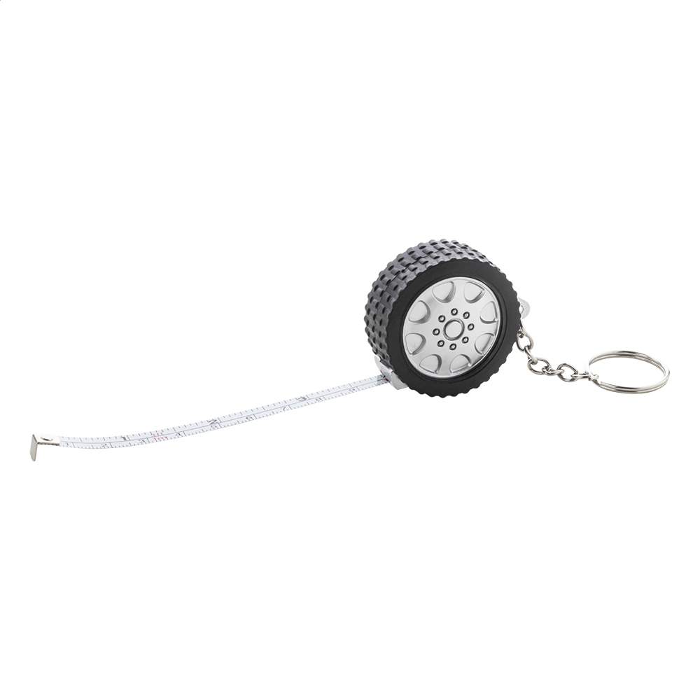 Wheel - rolbandmaat sleutelhanger - voor bedrijven en relatiegeschenken