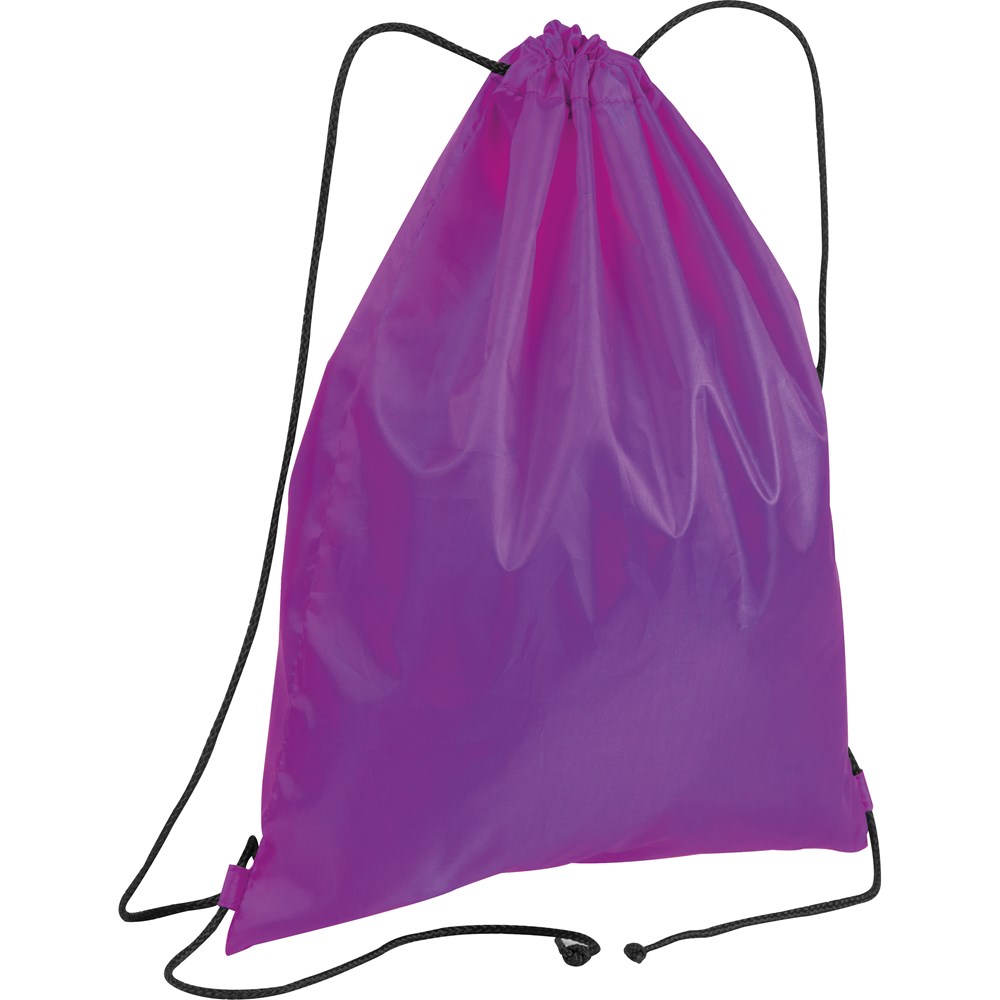 Gymbag van gerecycled polyester - met logo of onbedrukt bestellen - roze