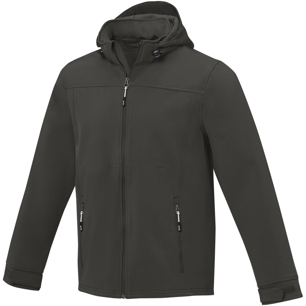 Langley softshell heren jas - voor bedrijven en relatiegeschenken - antraciet