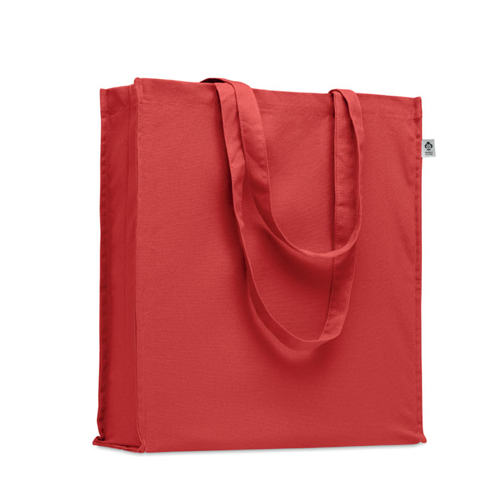 BENTE COLOUR - Boodschappentas organisch katoe - met logo of onbedrukt bestellen - rood