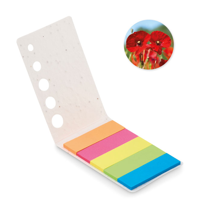 MEMO SEED - Zaadpapier pagemarkers - bedrukt of onbedrukt verkrijgbaar