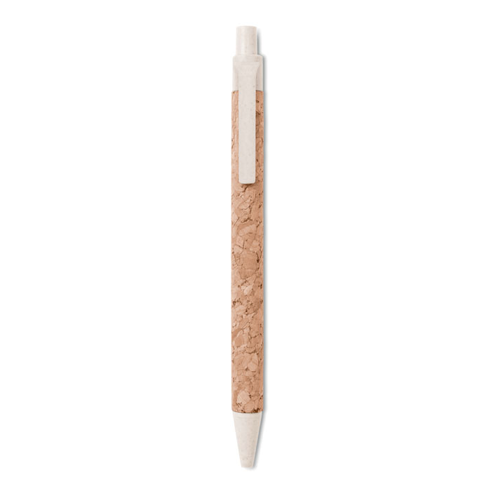 MONTADO - ABS balpen met kurk - voor bedrijven en relatiegeschenken - beige