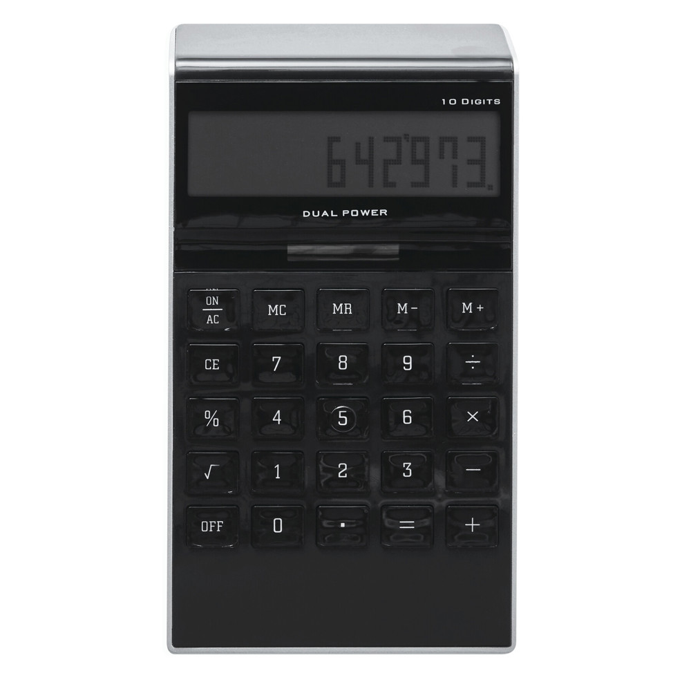 Dotty Matrix - Elegant vormgegeven dual-power calculator - bedrukt of onbedrukt verkrijgbaar