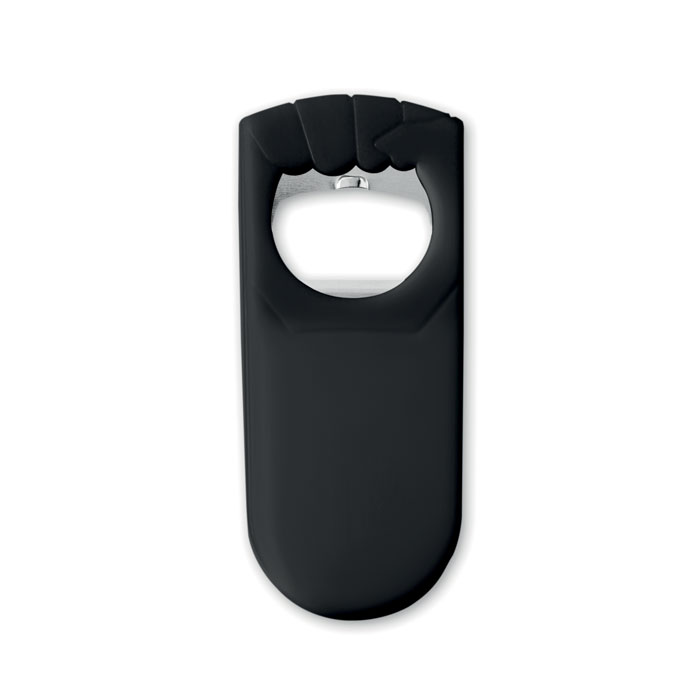 BLABBY - Flessenopener/sluiter - voor bedrijven en relatiegeschenken - Zwart