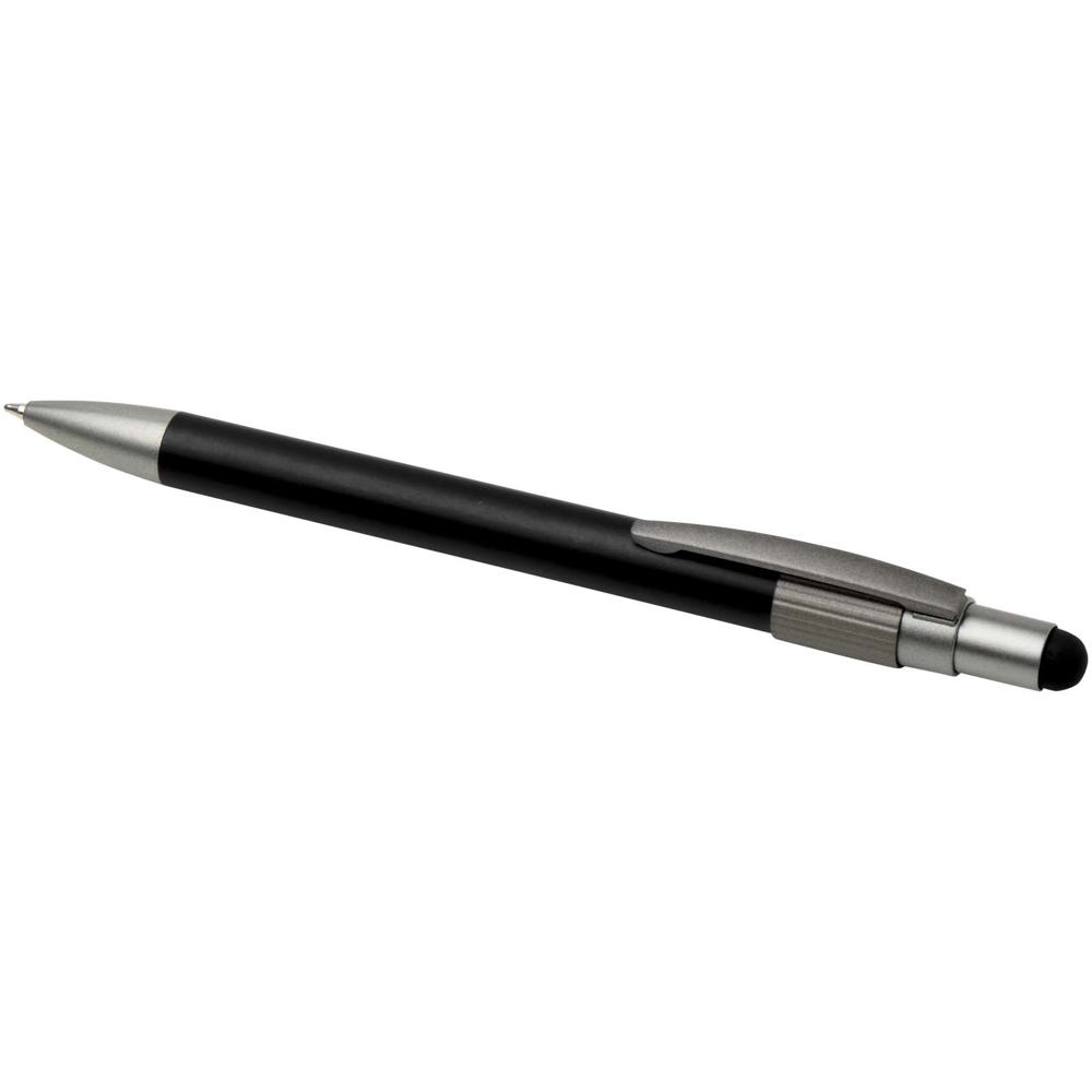 Rill RCS gerecycleerde balpen met stylus en fidget spinner (blauwe inkt)
