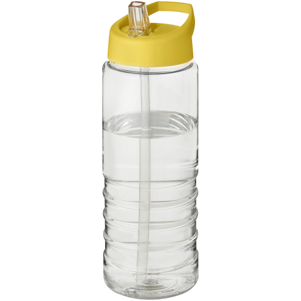 H2O Active® Treble 750 ml sportfles met tuitdeksel - met logo of onbedrukt bestellen - Transparent, Geel
