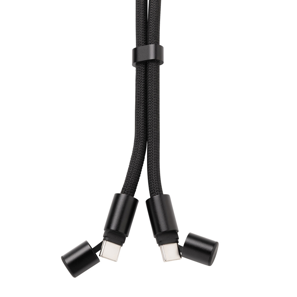 LoopAmp RCS rPET verstelbare telefoonarmband 60W kabel