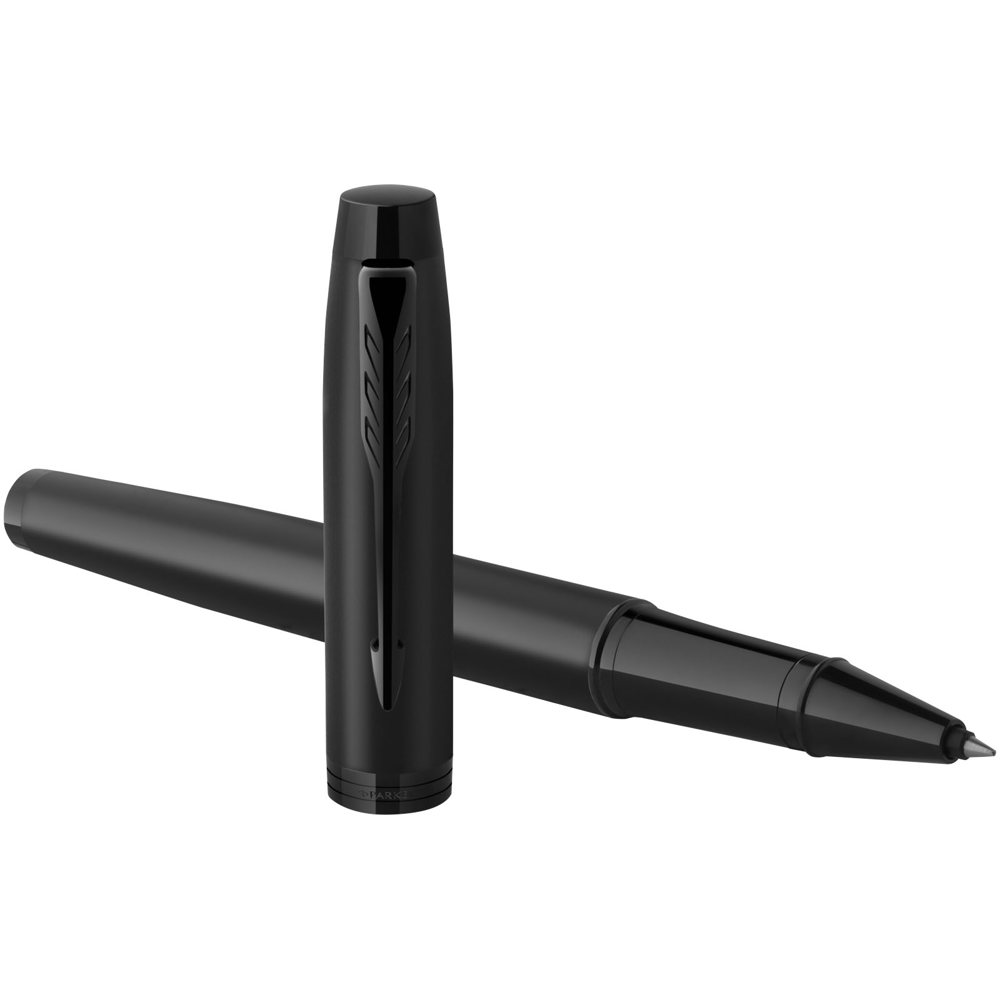 Parker IM achromatische rollerbalpen (zwarte inkt)