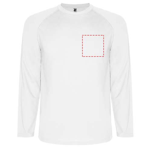 Montecarlo 150 g/m² heren sport t-shirt met lange mouwen
