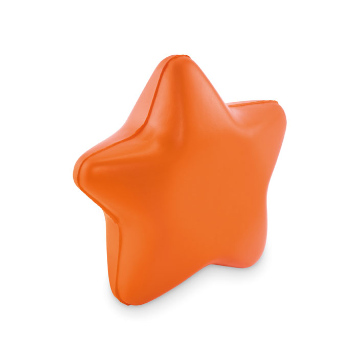 STARLY - PU anti-stress ster - bedrukt of onbedrukt verkrijgbaar - oranje