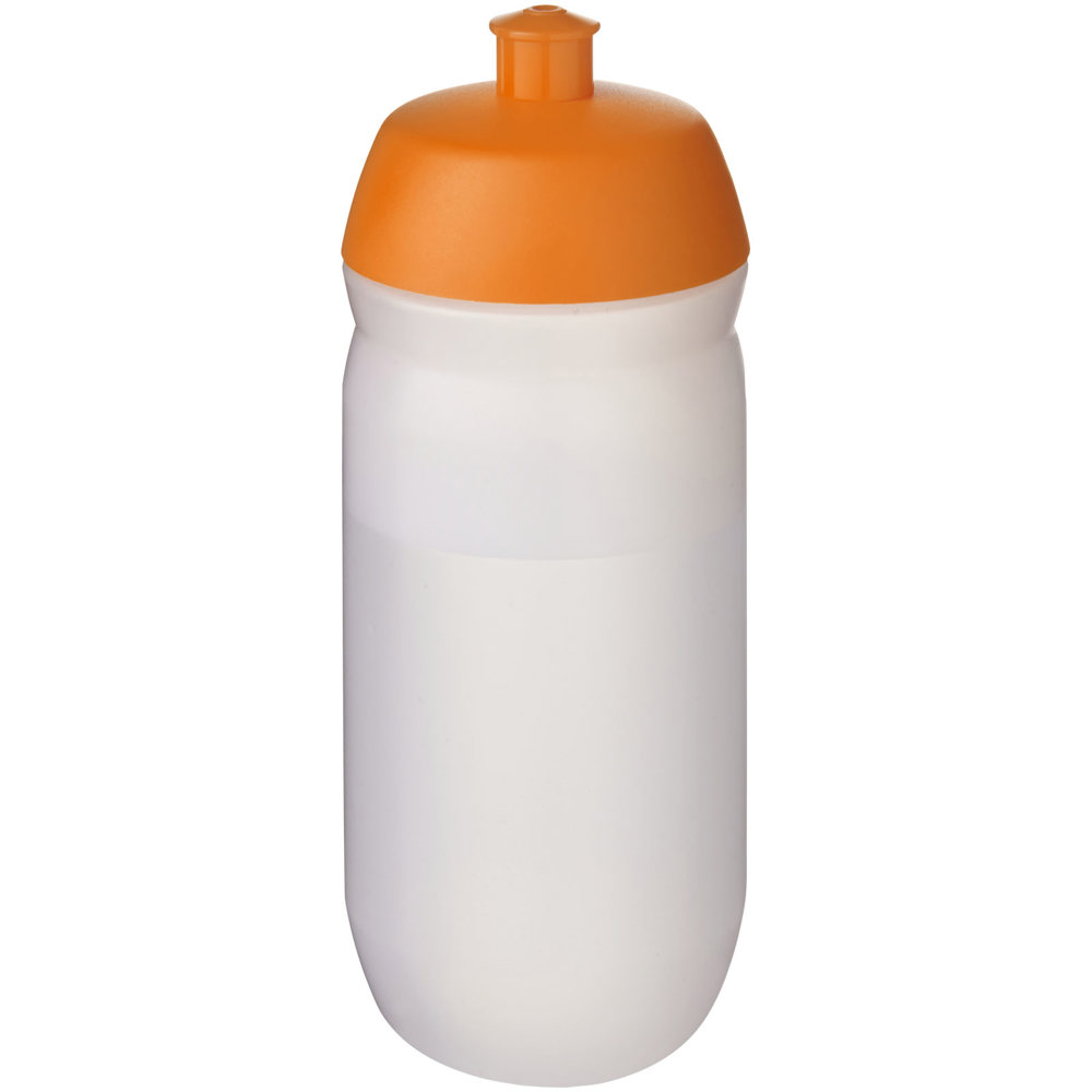HydroFlex™ Clear knijpfles van 500 ml - bedrukt of onbedrukt verkrijgbaar - Oranje, Mat helder