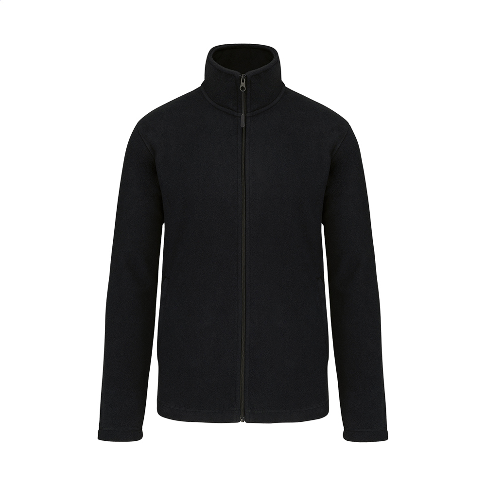 KA9102 - full zip fleece jas - bedrukt of onbedrukt verkrijgbaar - Zwart