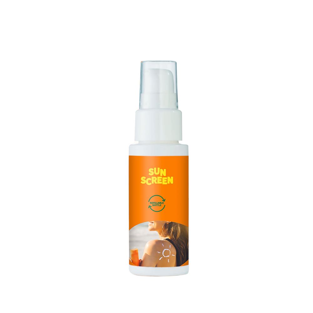 Zonnebrandcrème spf30 30 ml hervulbaar - voor bedrijven en relatiegeschenken