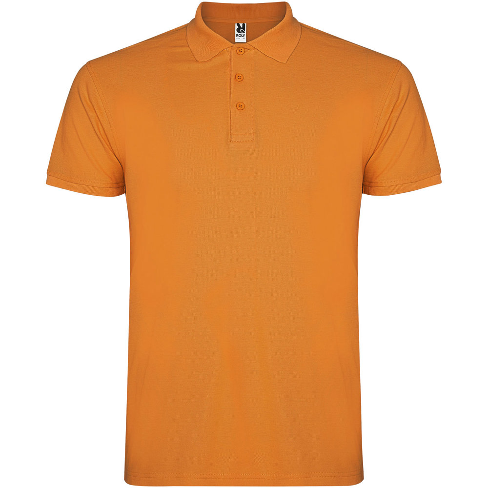 Star herenpolo met korte mouwen - voor bedrijven en relatiegeschenken - oranje
