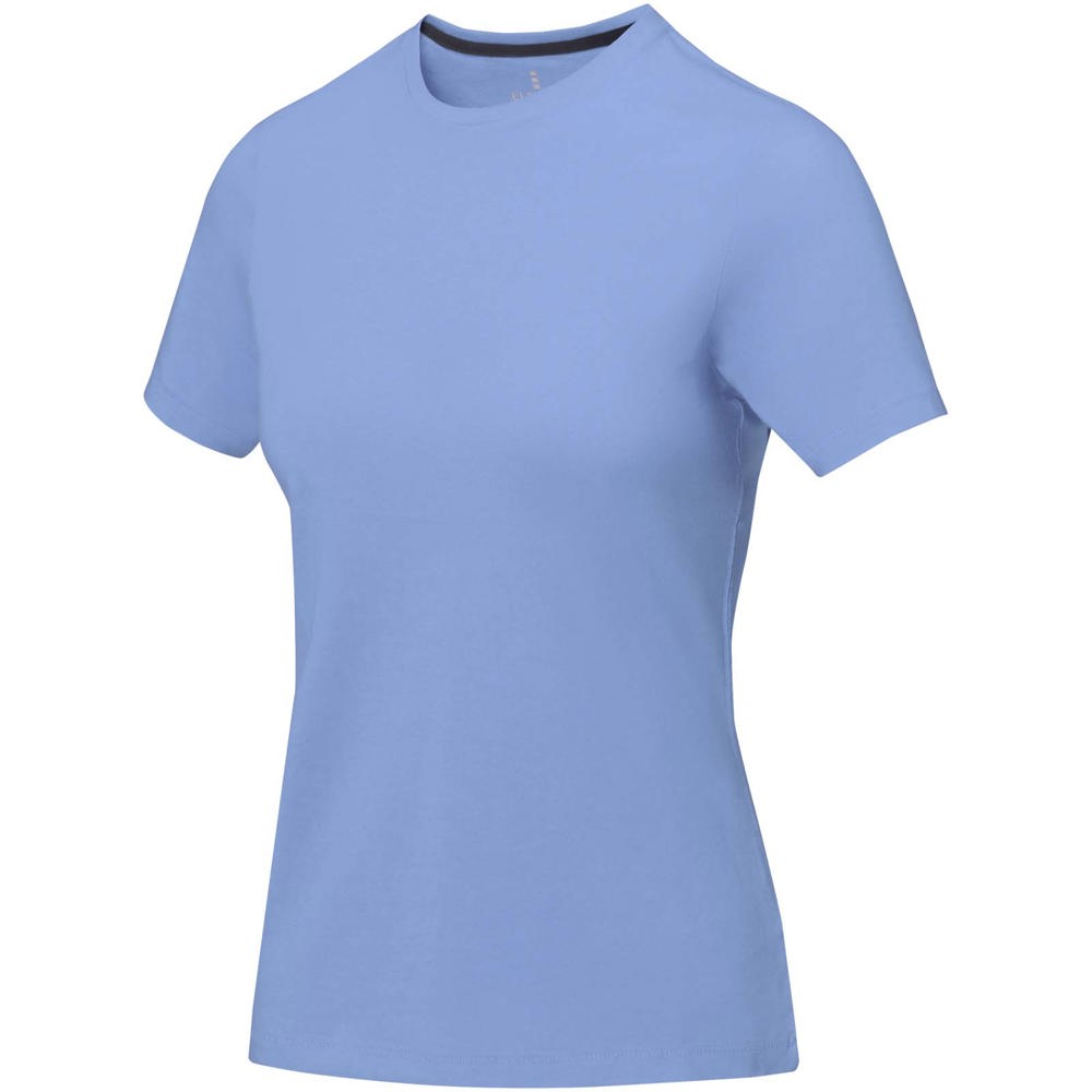 Nanaimo dames t-shirt met korte mouwen - bedrukt of onbedrukt verkrijgbaar - Lichtblauw