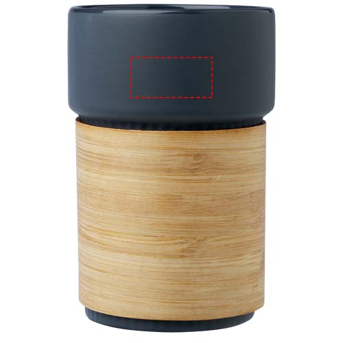 Fika 340 ml beker met bamboe hoes
