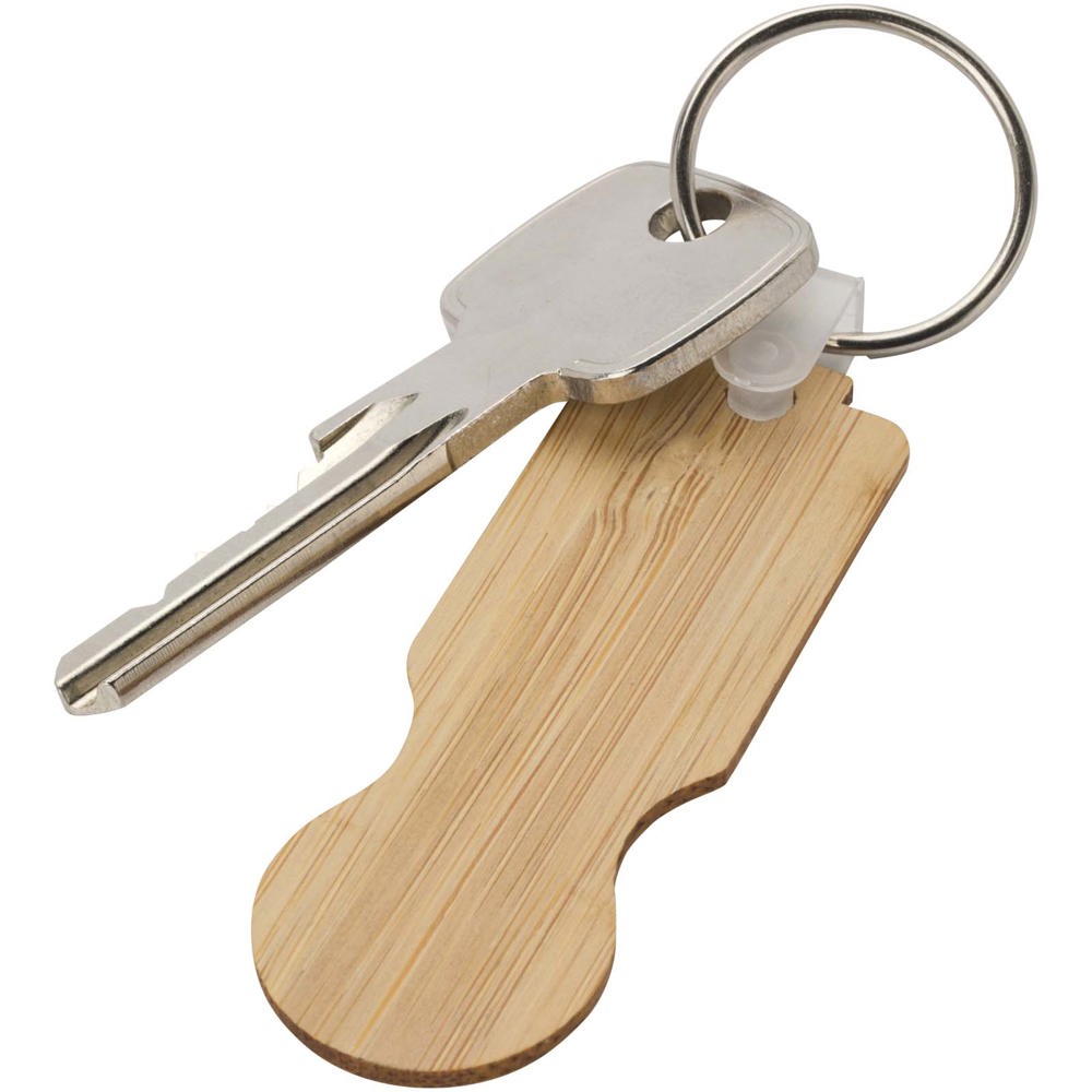 Ronan bamboe trolley sleutelhanger