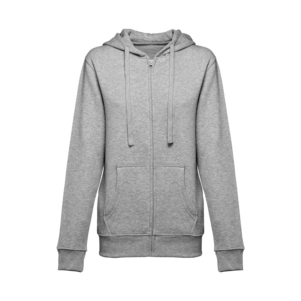 THC AMSTERDAM WOMEN. Damessweatshirt van katoen en polyester - voor bedrijven en relatiegeschenken - Heide licht grijs