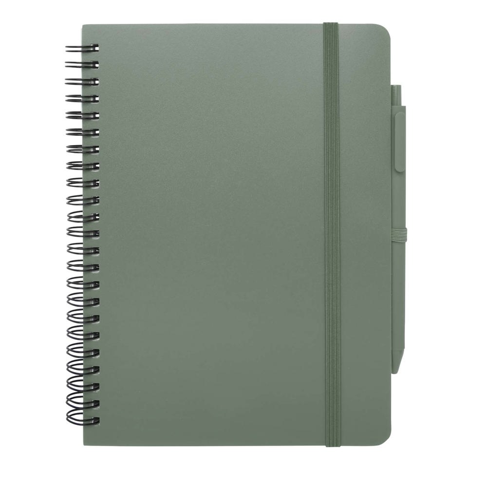 Thalaasa A5 ocean-bound hardcover notitieboek met balpen (zwarte inkt)