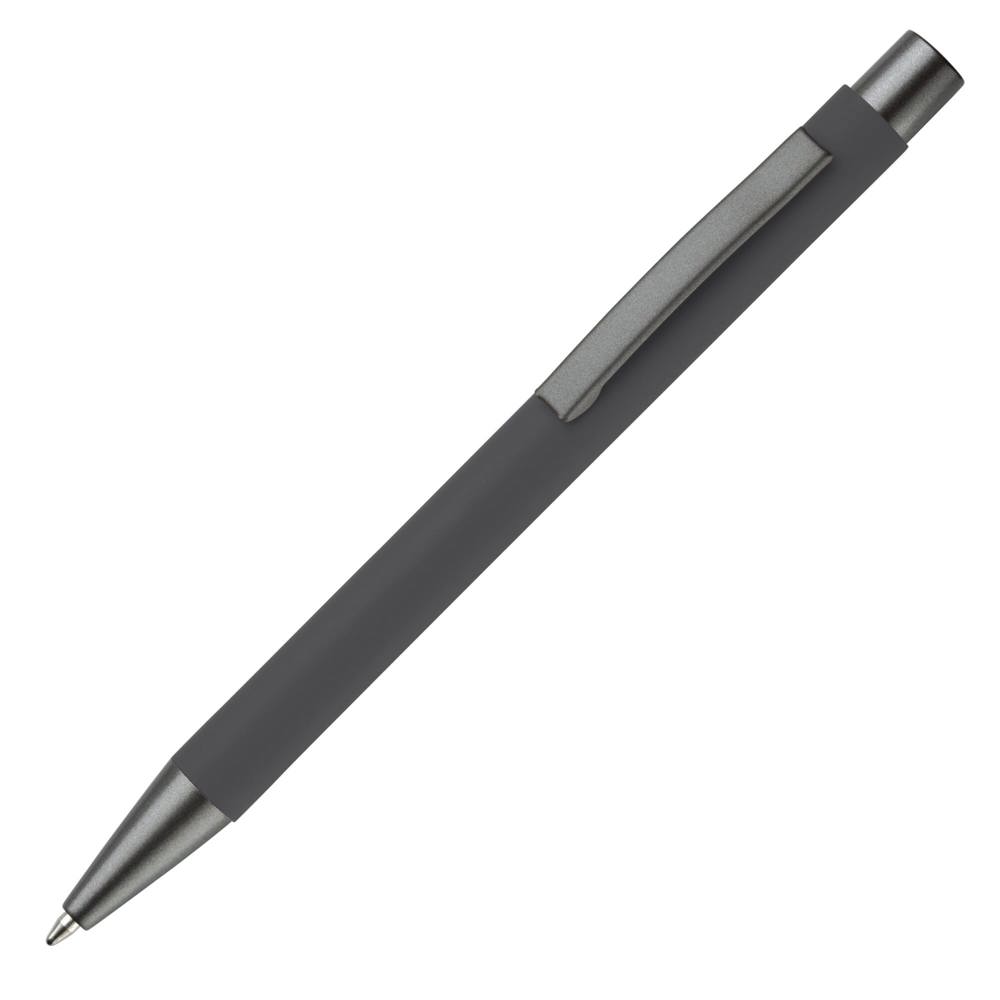Balpen New York soft touch - bedrukt of onbedrukt verkrijgbaar - Grijs
