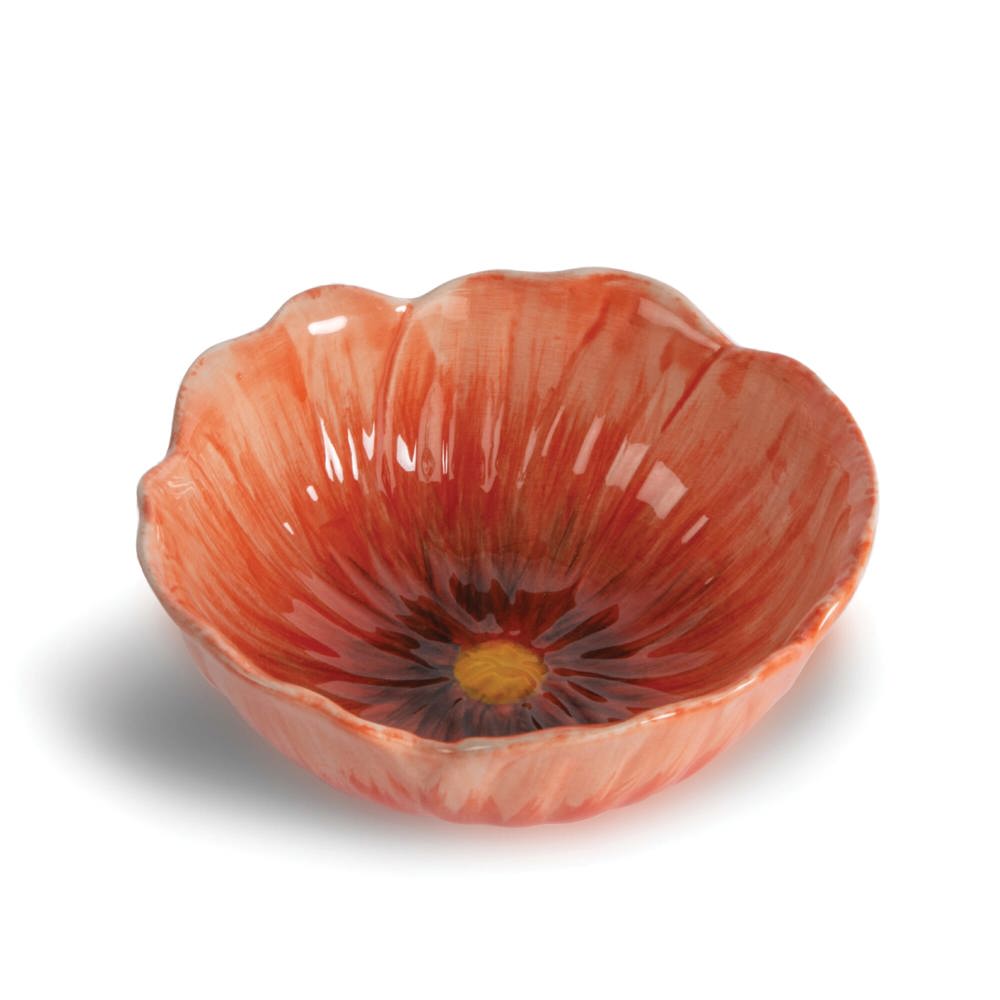 Byon Poppy kom set van 4 st. - bedrukt of onbedrukt verkrijgbaar - Rood