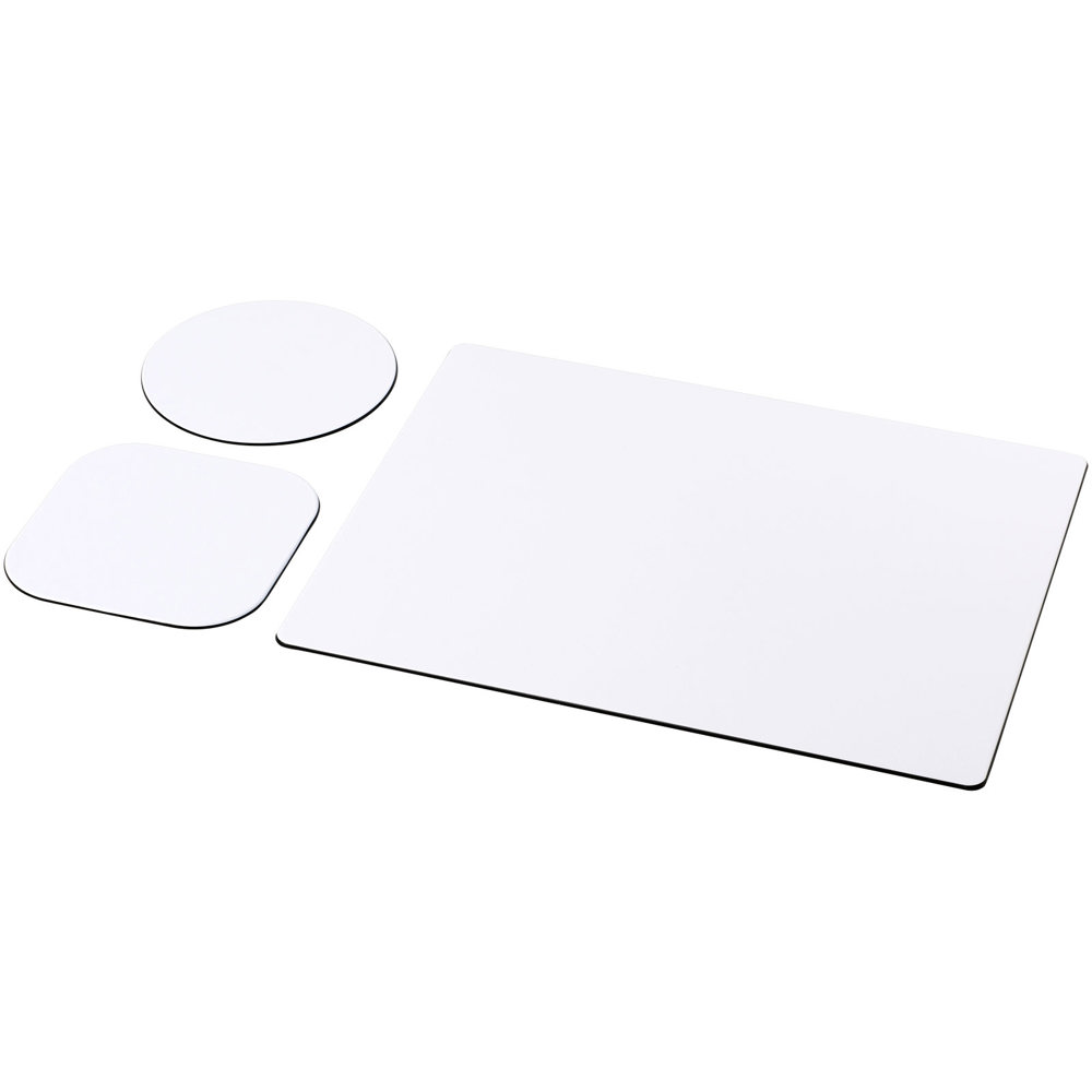 Brite-Mat® combiset 1 van muismat en onderzetter