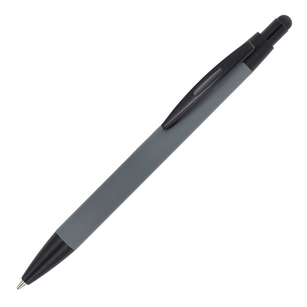Balpen Alaska soufttouch met stylus R-AL - kopen of bedrukken - Grijs