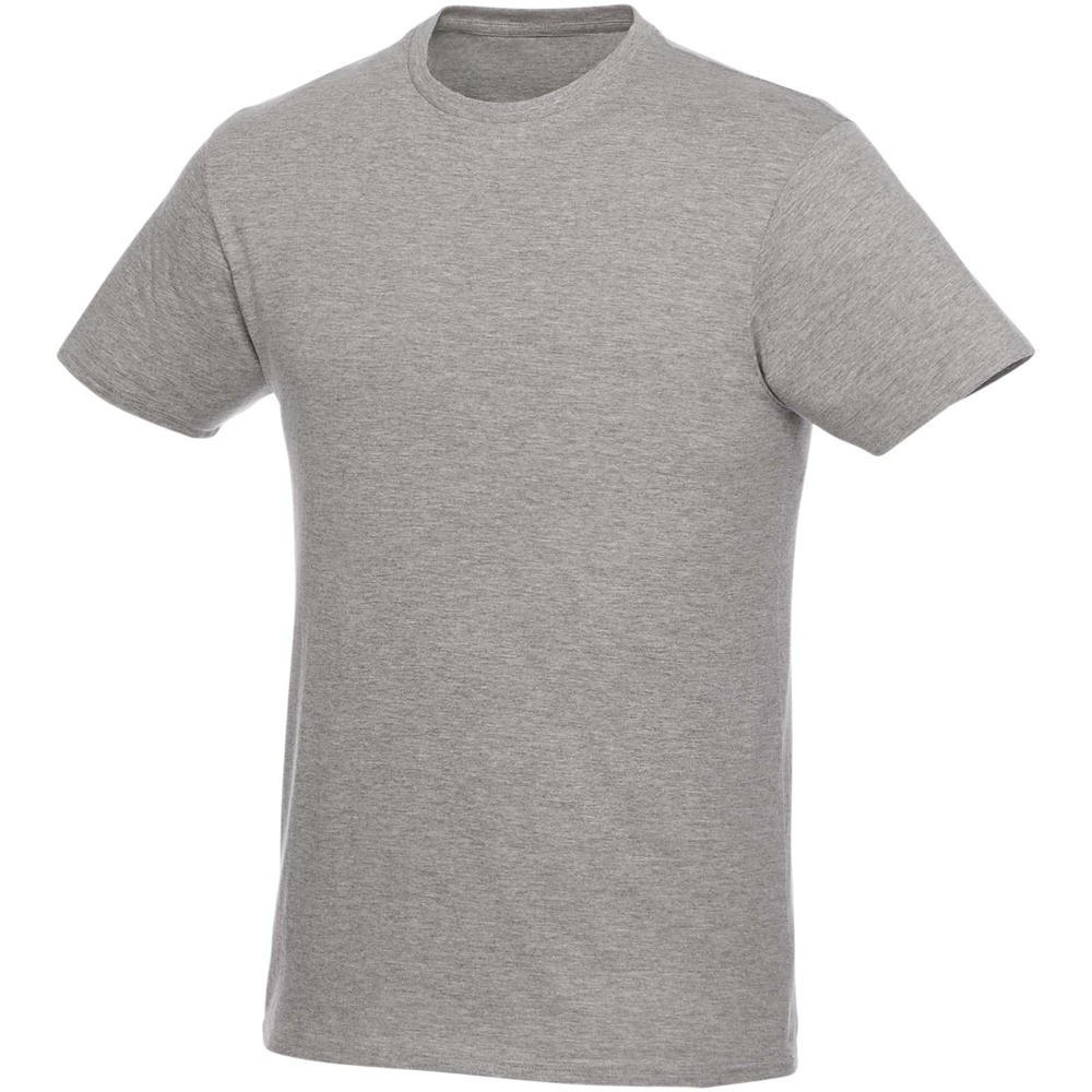 Heros heren t-shirt met korte mouwen - met logo of onbedrukt bestellen - Gemêleerd grijs