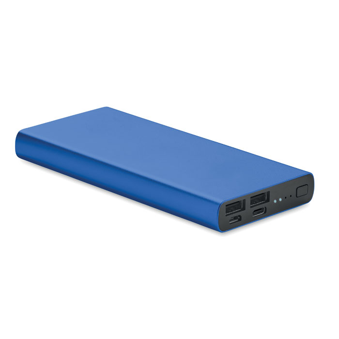 POWERFLAT 10C - 10000 mAh powerbank - voor bedrijven en relatiegeschenken - Royal Blauw
