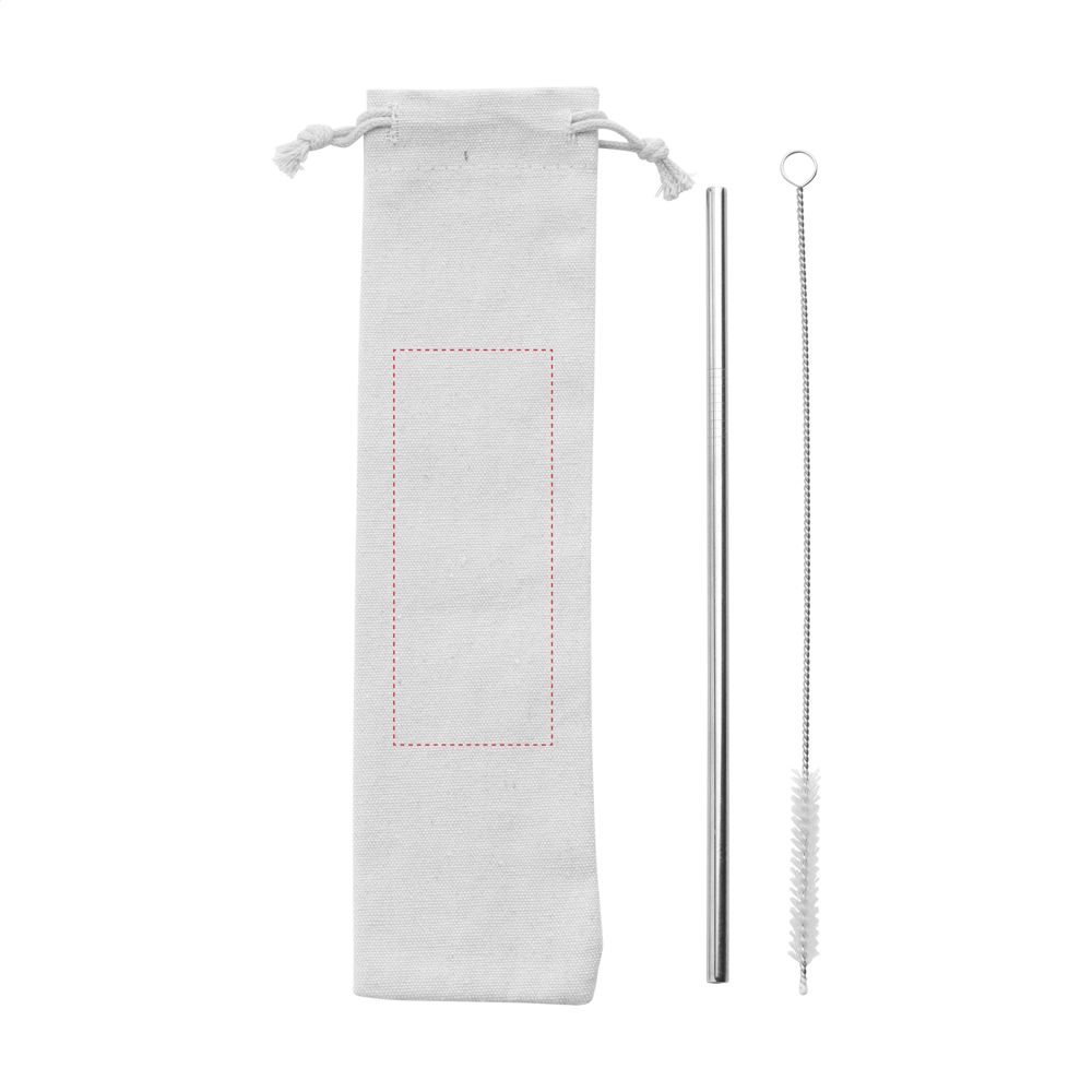 Reusable 1 piece ECO Straw Set RVS rietje