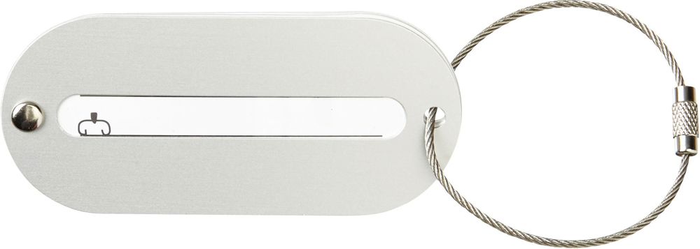 Aluminium bagagelabel Isa - met logo of onbedrukt bestellen