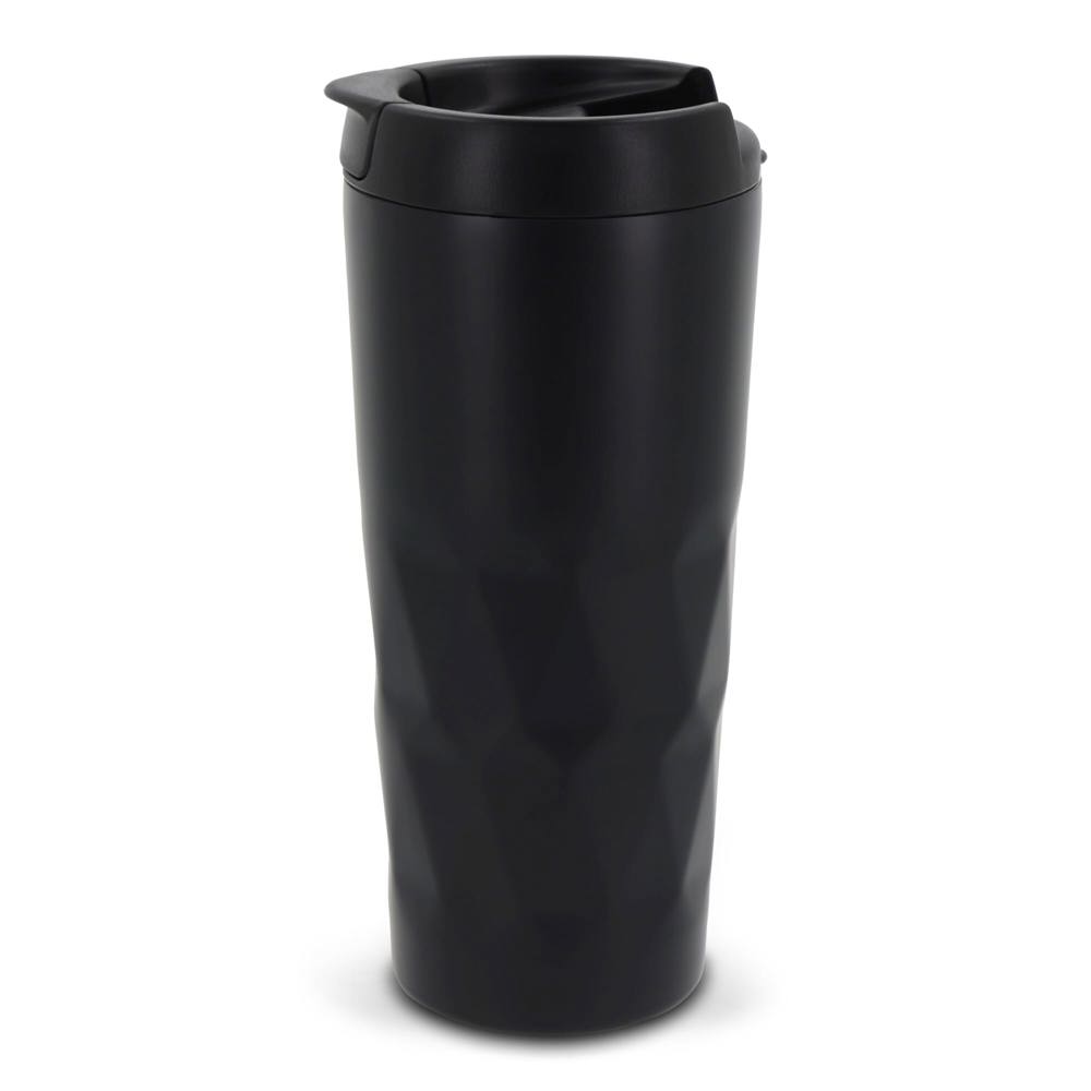 Thermobeker diamant 450ml - met logo of onbedrukt bestellen - Zwart