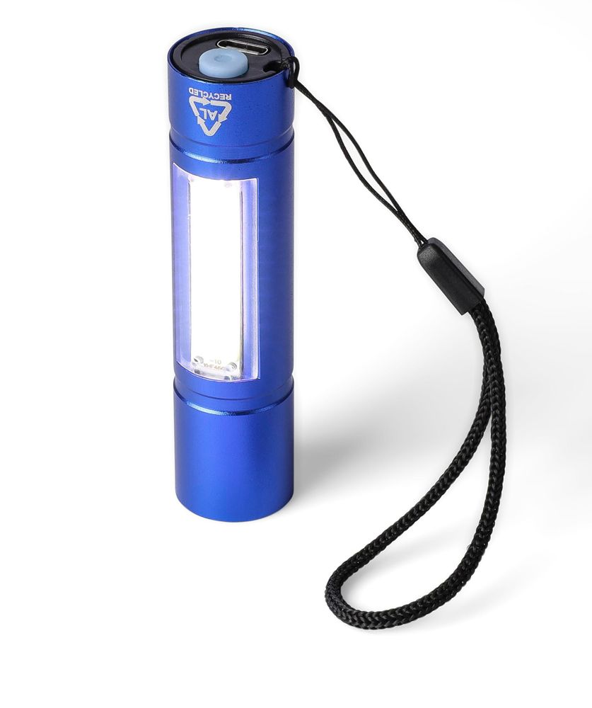 Gerecycled aluminium COB-zaklamp Sami