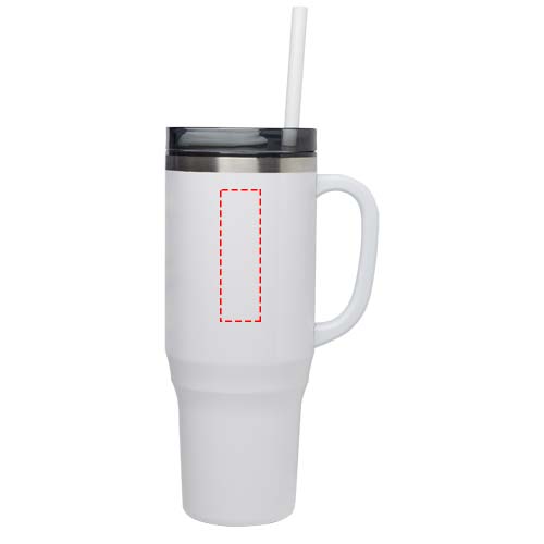 Melbourne 1200 ml RCS-gecertificeerde geïsoleerde beker met rietje