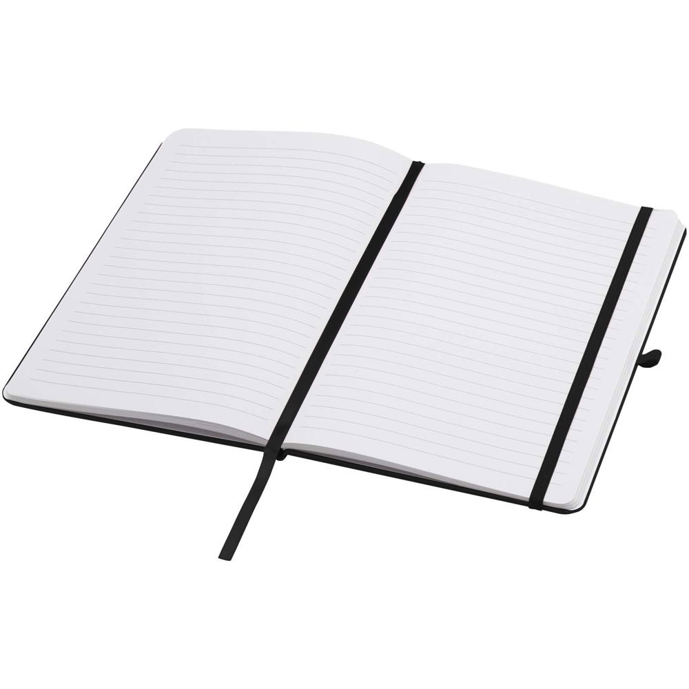 Teak A5 gerecycled notitieboek met harde kaft en gelinieerde pagina's