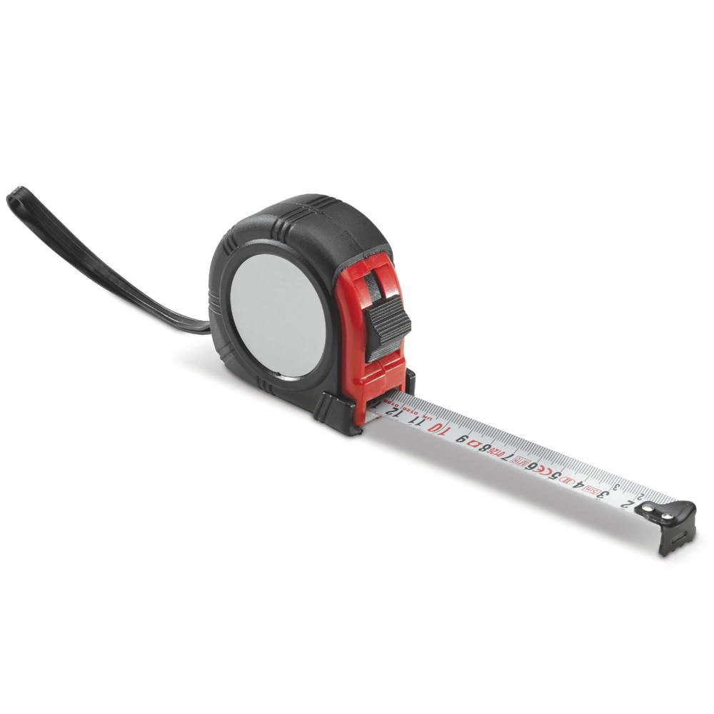 Rolmaat 5 meter - voor bedrijven en relatiegeschenken - Rood