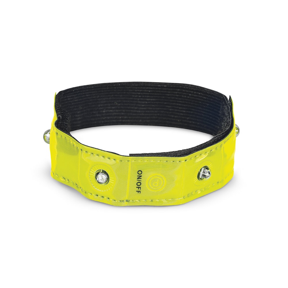 VISIBLE. Reflecterende armband met 4 rode LED's