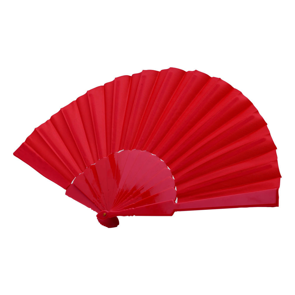 COOL RPET - Opvouwbare waaier - met logo of onbedrukt bestellen - Rood