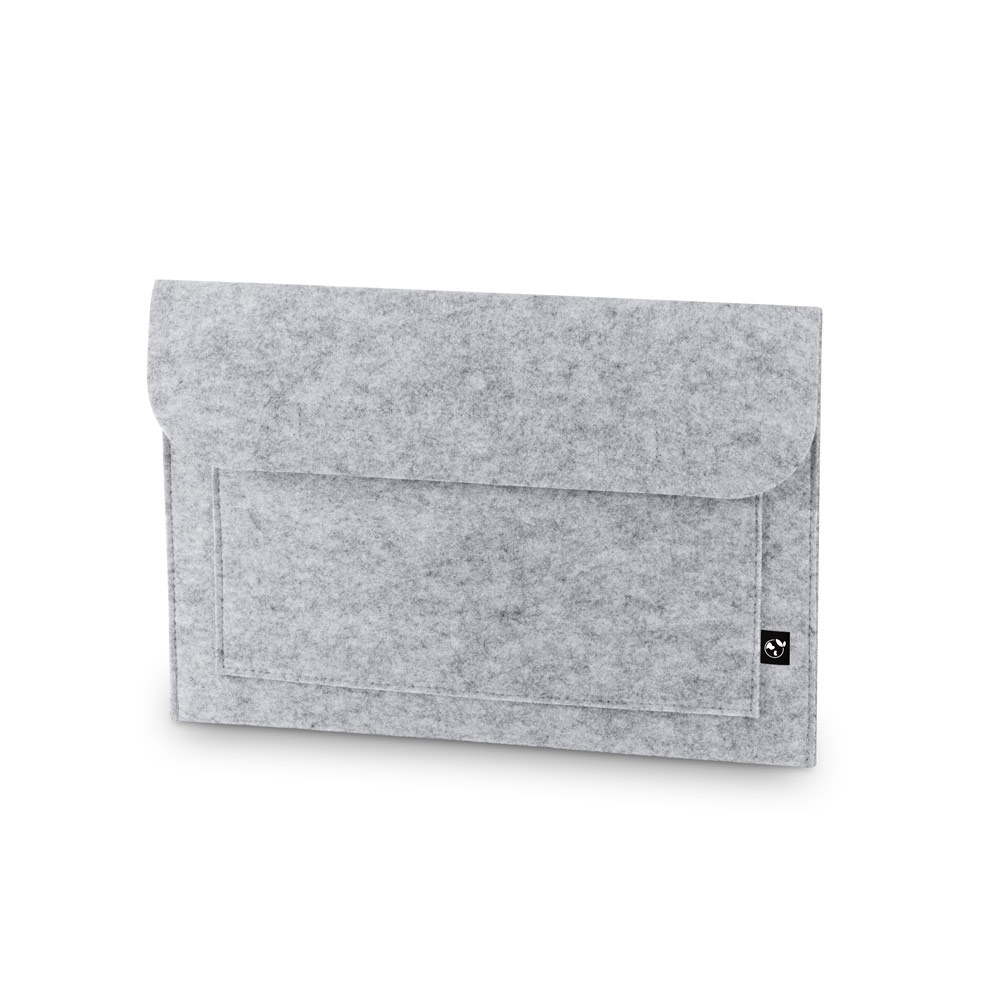 FELPY SLEEVE. Laptoptas van gerecycled vilt (100% rPET) - kopen of bedrukken - Licht grijs
