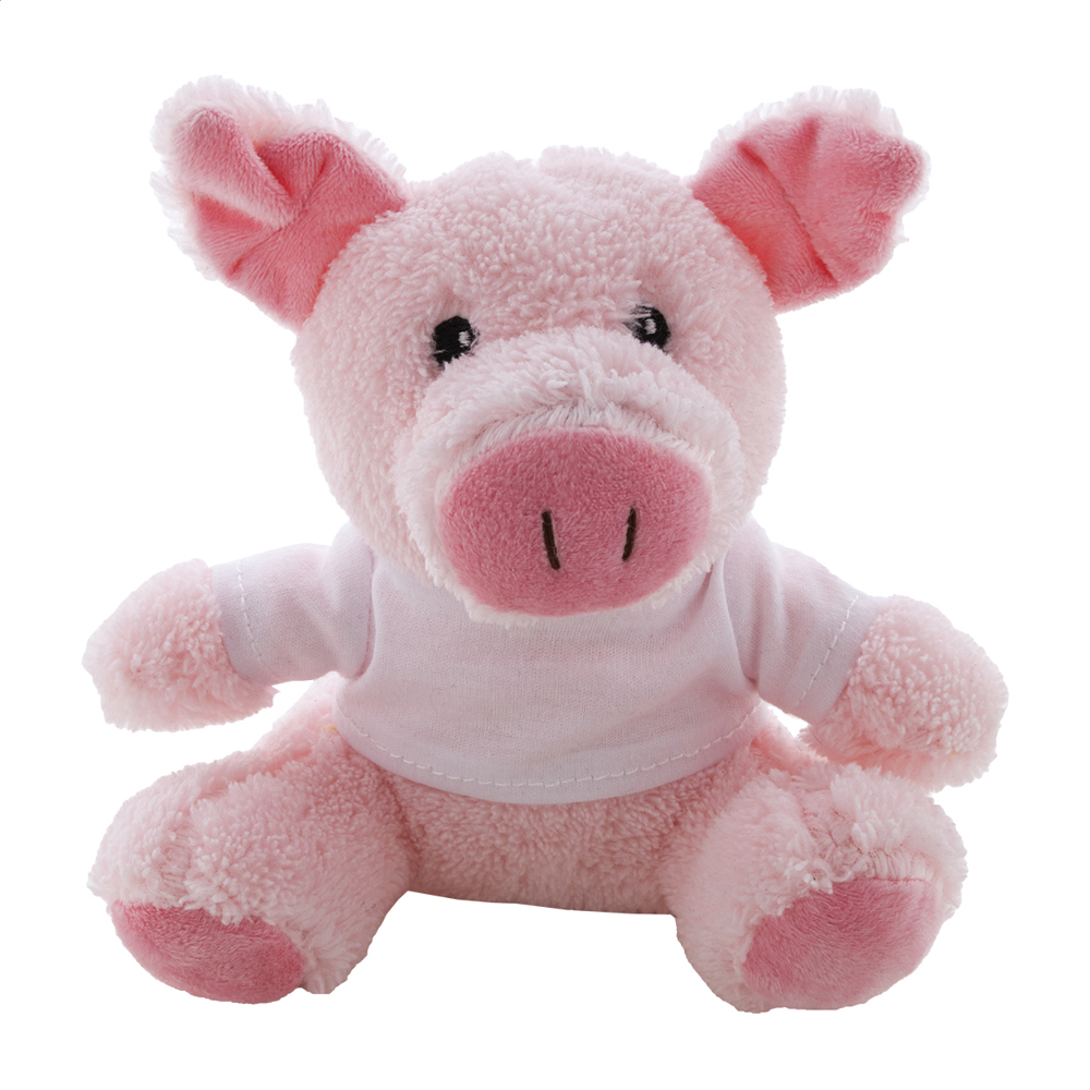Reoink - RPET pluche varken - voor bedrijven en relatiegeschenken